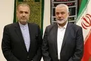 دیدار اسماعیل هنیه و هیأت حماس با سفیر ایران در مسکو