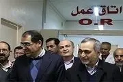 عیادت برادر روحانی از مصدوم اسید پاشی