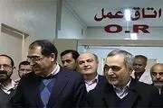 عیادت برادر روحانی از مصدوم اسید پاشی