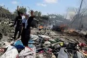 حملات هوایی رژیم اسرائیل به چادرهای آوارگان فلسطینی