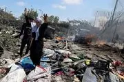 حملات هوایی رژیم اسرائیل به چادرهای آوارگان فلسطینی