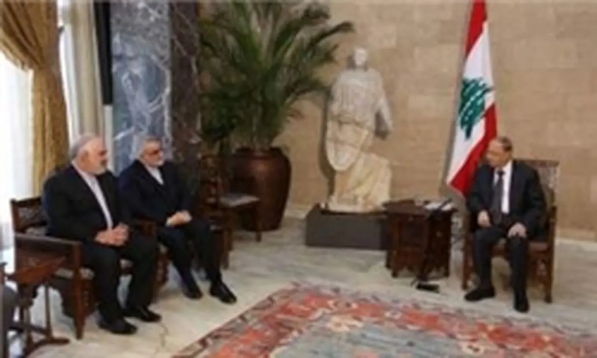 دیدار علاء‌الدین بروجردی با رئیس‌جمهور لبنان