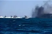 سپاه قدرتمند ایران با نیروی دریایی خود به آمریکا پیام می‌دهد
