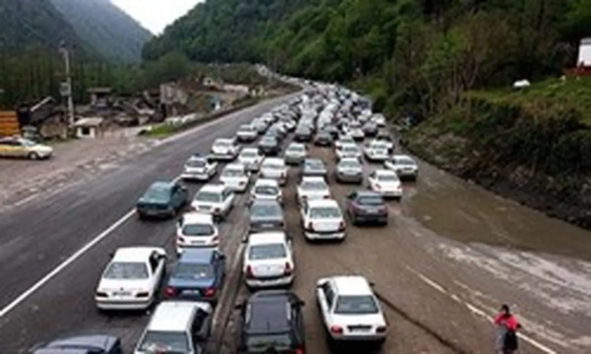 ترافیک سنگین در محور هراز