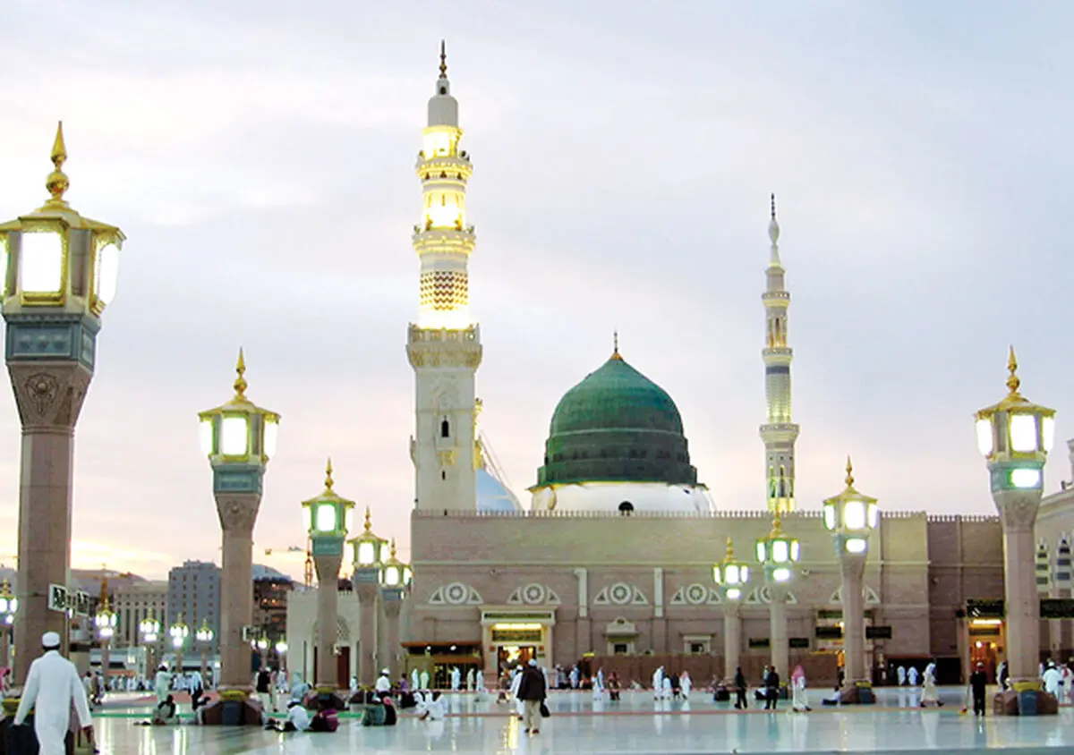 انتشار عکسی تأثیرگذار از مسجد النبی 