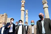 رئیسی در تخت جمشید/ گزارش تصویری