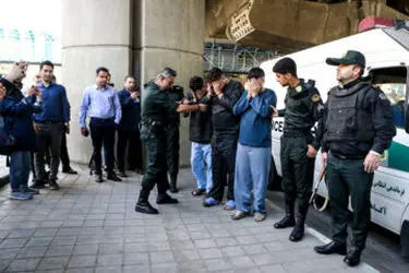 بازسازی صحنه زورگیری اتوبان صدر/ گزارش تصویری