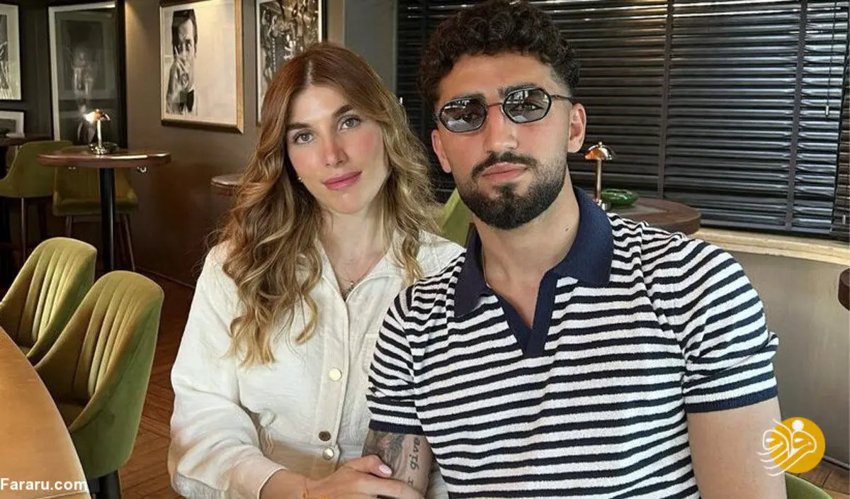 تیپ و استایل گنگ صیادمنش در کنار همسر خارجی‌اش