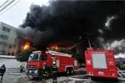 آتش‌سوزی یک برج مسکونی ۱۲ طبقه در تهران