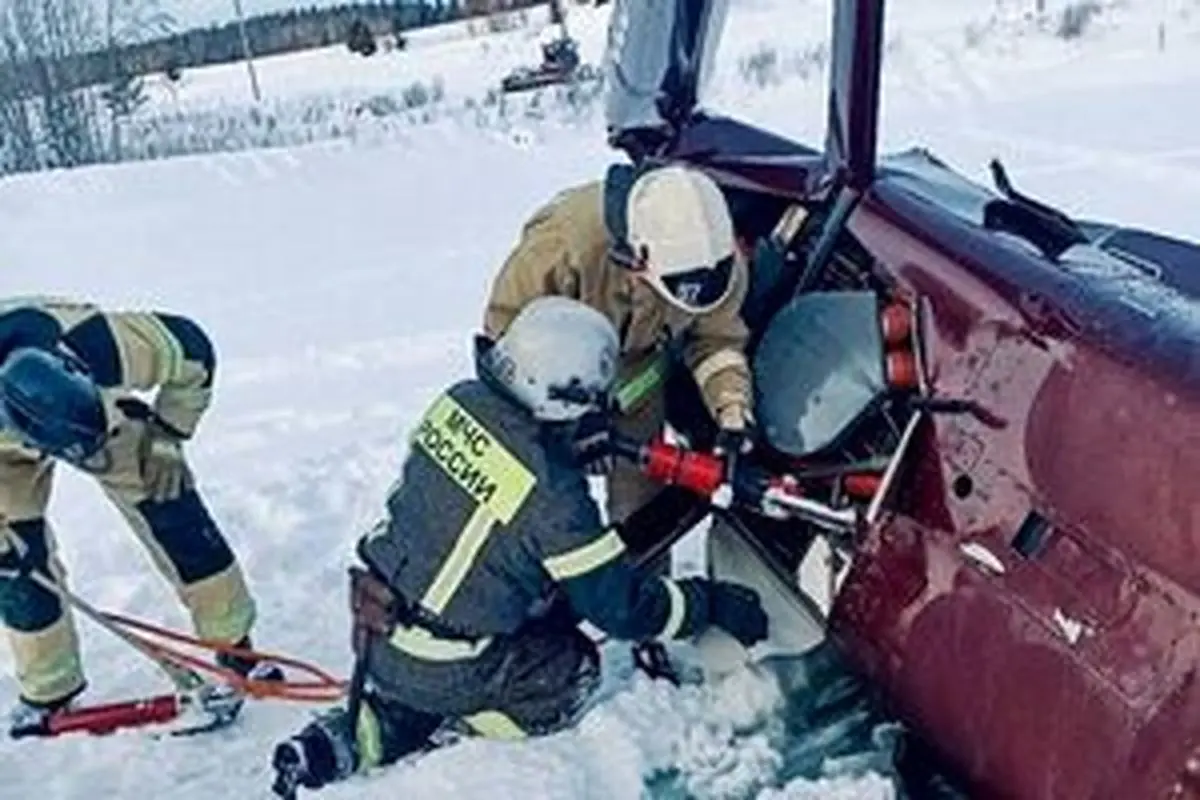 سقوط مرگبار یک بالگرد در روسیه