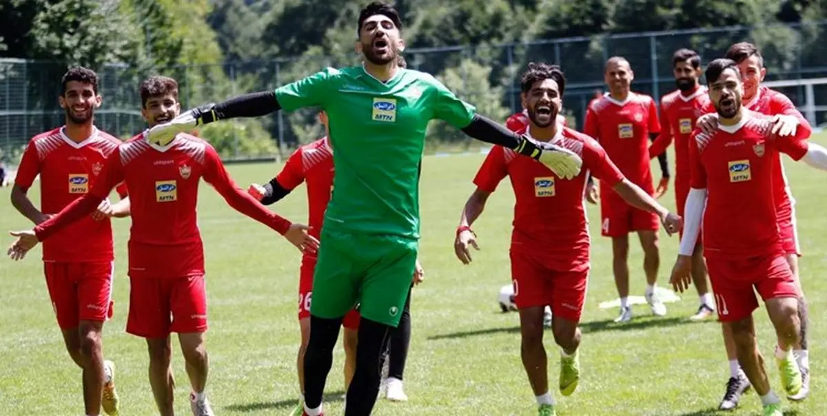 گزارش تمرین پرسپولیس/ تمرین پر فشار برای بیرانوند