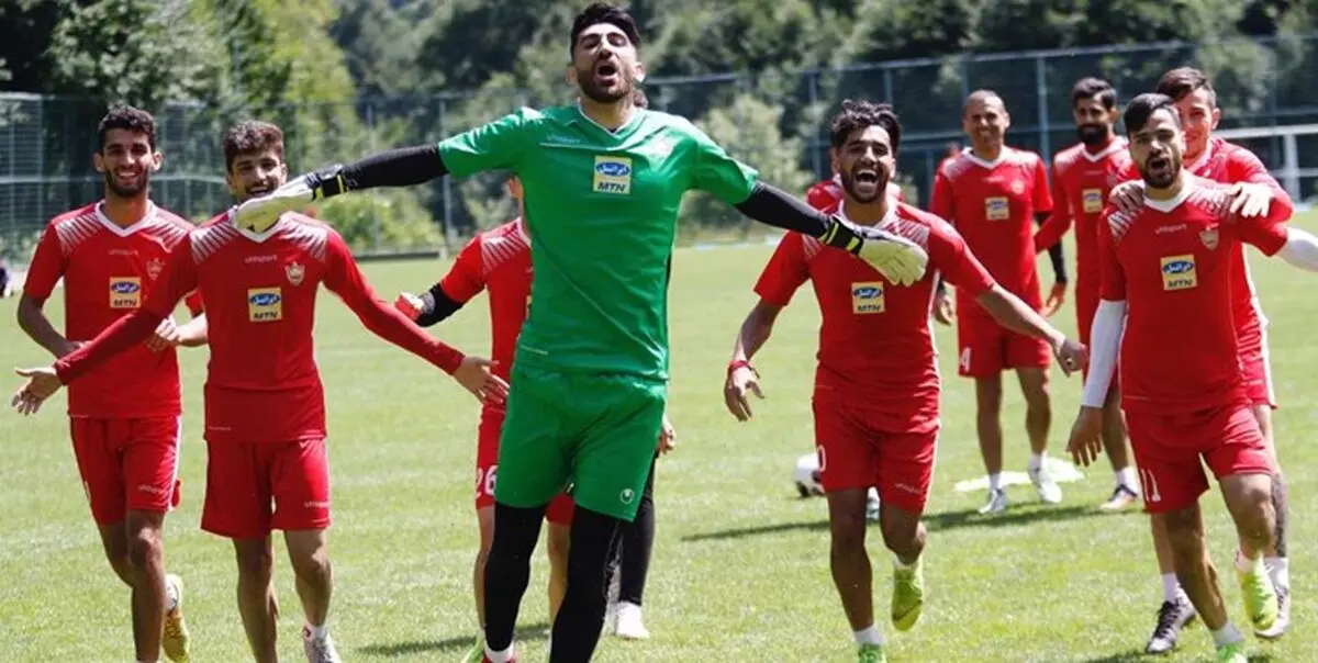 گزارش تمرین پرسپولیس/ تمرین پر فشار برای بیرانوند