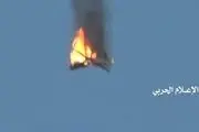 سرنگونی یک پهپاد سعودی در آسمان صنعاء 