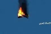 سرنگونی یک پهپاد سعودی در آسمان صنعاء 