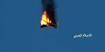 سرنگونی یک پهپاد سعودی در آسمان صنعاء 