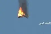 سرنگونی یک پهپاد سعودی در آسمان صنعاء 