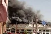 گزارش تصویری; آتش سوزی در بازار مبل تهران
