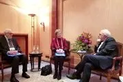دیدار دو عضو گروه ریش‌سفیدان بین‌المللی با ظریف