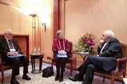 دیدار دو عضو گروه ریش‌سفیدان بین‌المللی با ظریف