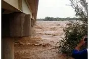 ارتفاع آب در پل حمیدآباد