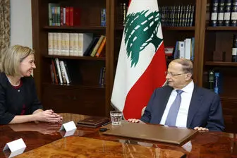 دیدار موگرینی با رئیس جمهور لبنان 