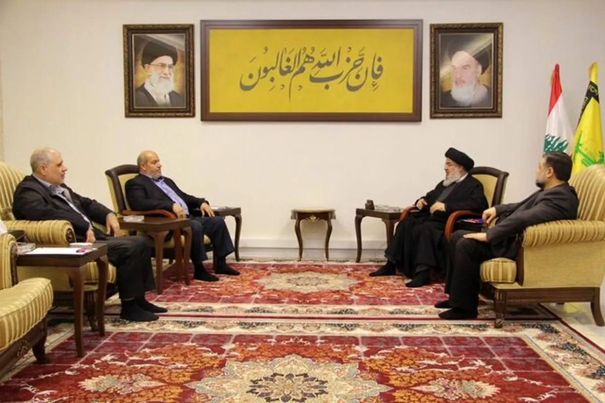 دیدار هیئت حماس با سید حسن نصرالله در بیروت
