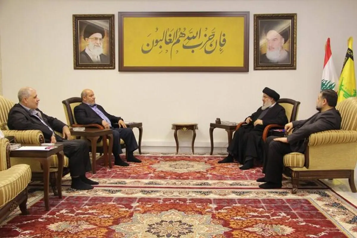 دیدار هیئت حماس با سید حسن نصرالله در بیروت