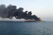 آتش سوزی در ناو خارک+ فیلم