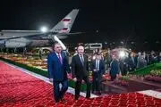 استقبال خاص از پوتین در فرودگاه دوشنبه/فیلم