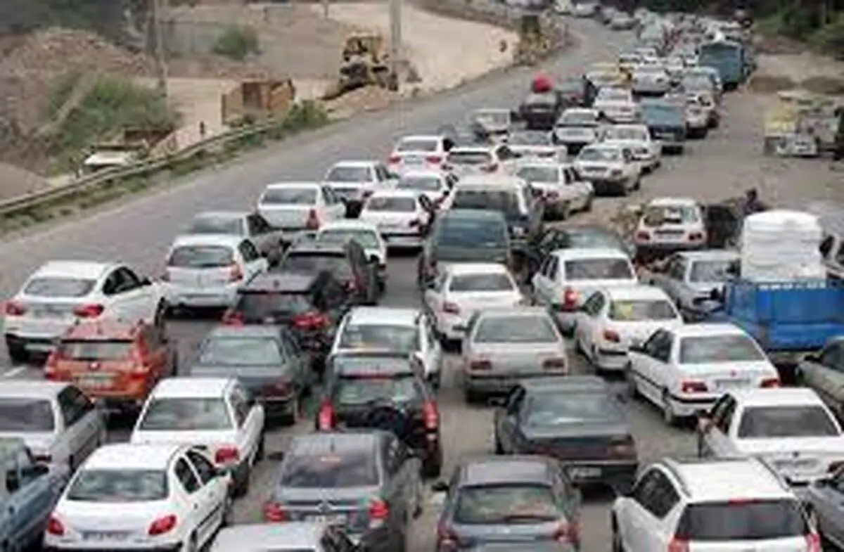 ترافیک سنگین در محور هراز و آزاد راه قم- تهران
