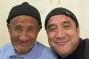 تبریک خداداد عزیزی به پدرش /عکس