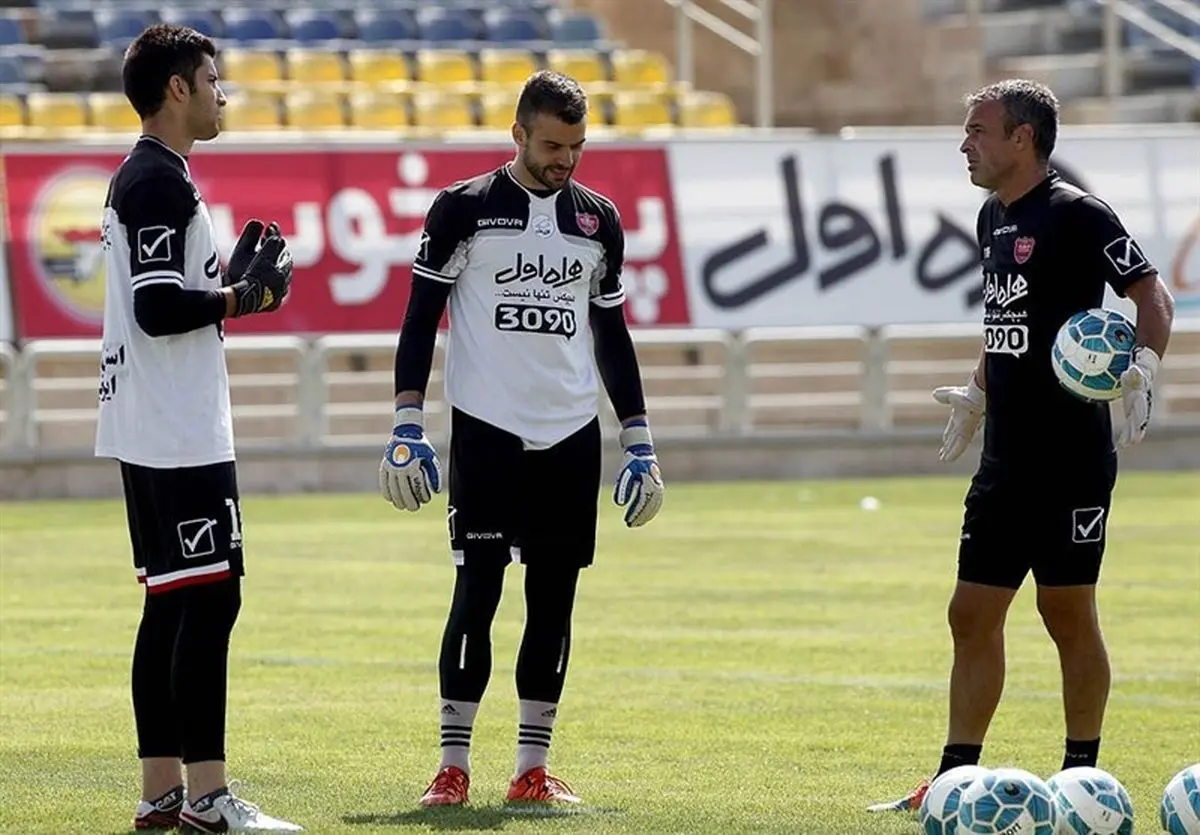 رفتار عجیب دروازهبان کروات پرسپولیس در تمرین تیمش