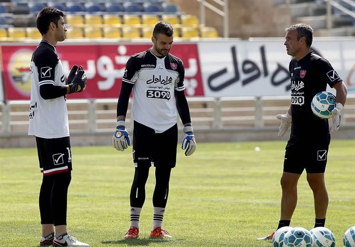 رفتار عجیب دروازه‌بان کروات پرسپولیس در تمرین تیمش