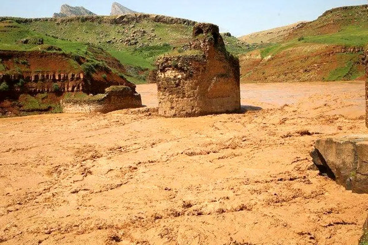سیل به آثار تاریخی ایلام هم رحم نکرد