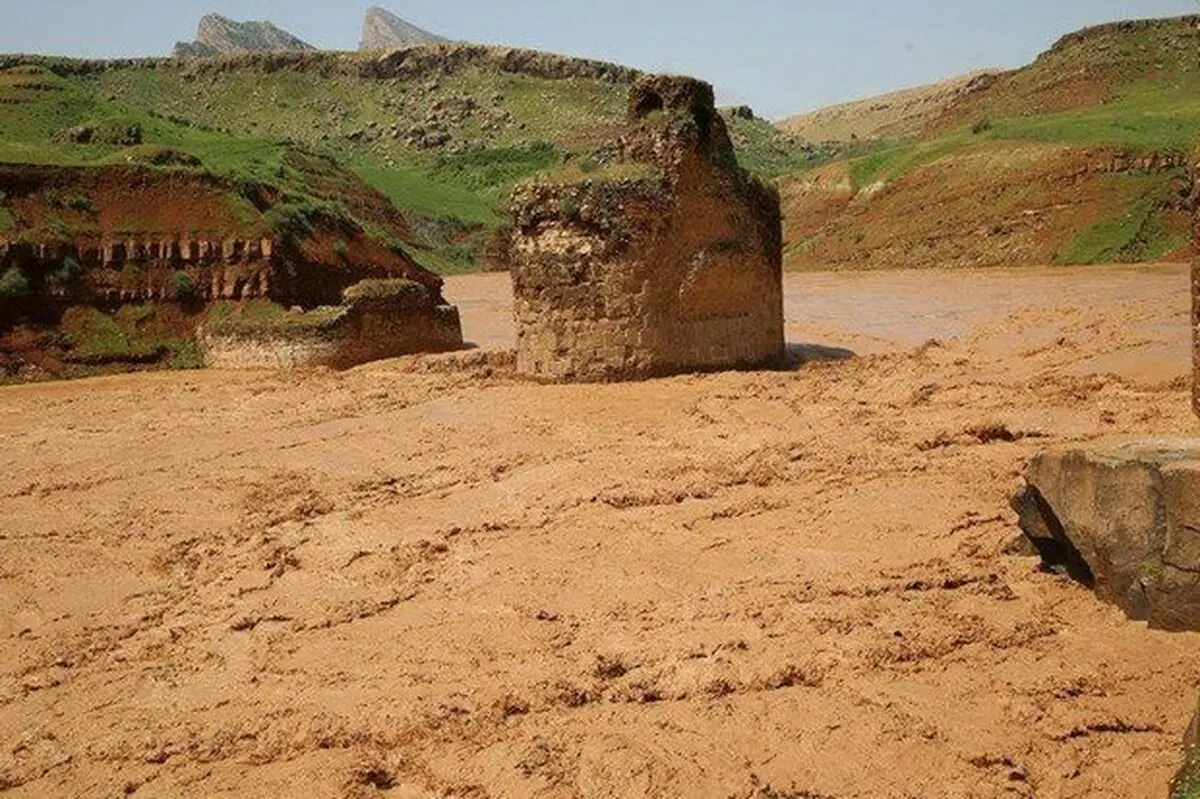 سیل به آثار تاریخی ایلام هم رحم نکرد