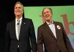 تبلیغات انتخاباتی جورج بوش برای برادرش