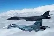 سوخو روسی هواپیمای آمریکایی را رهگیری کرد