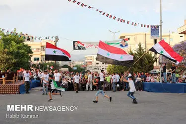 جشن پیروزی بشار اسد