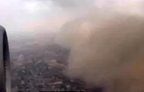 تصویری آخرالزمانی از تهران از نمای بالا در امروز