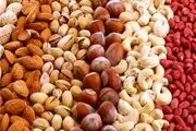 قیمت انواع آجیل درجه یک در بازار مرکز مازندران