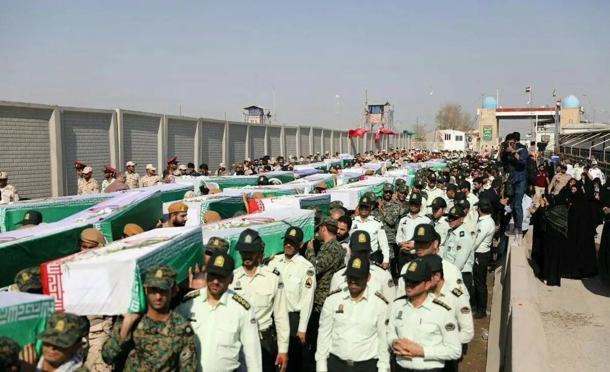 پیکر ۵۵ شهید از مرز شلمچه وارد کشور شد