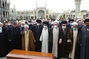 تشییع همسر آیت‌الله جوادی آملی در قم/گزارش تصویری