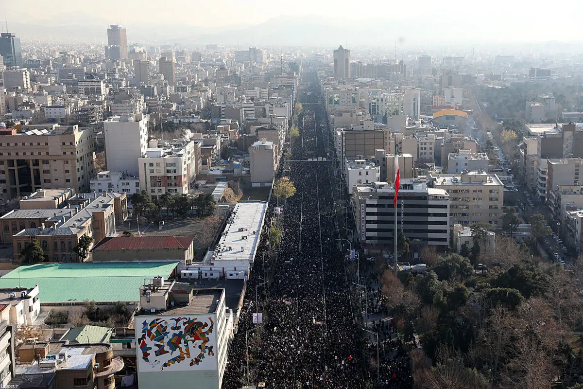 حضور ۷ میلیونی تهرانی‌ها در تشییع سپهبد قاسم سلیمانی