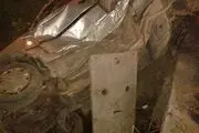 
انحراف خودرو به داخل کانال آب دو مصدوم بر جای گذاشت + تصاویر
