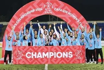 
جشن قهرمانی تیم ملی دختران زیر ۱۸ سال ایران در تورنمنت کافا/ گزارش تصویری
