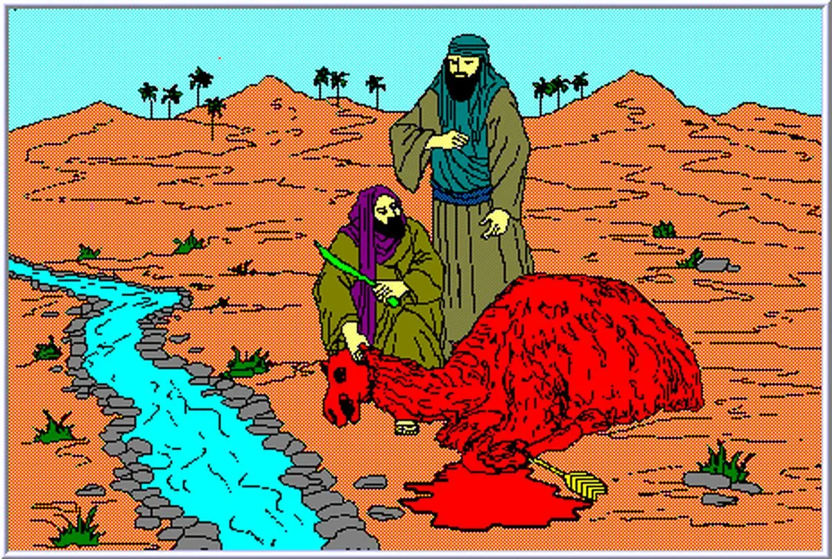 ماجرای عجیب شتر سرخی که از دل سنگ پدید آمد
