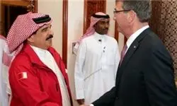 وزیر دفاع آمریکا با شاه بحرین دیدار کرد