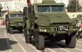 تصاویر خودروی نظامی روسی در مرز شرقی ایران
