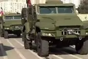 تصاویر خودروی نظامی روسی در مرز شرقی ایران
