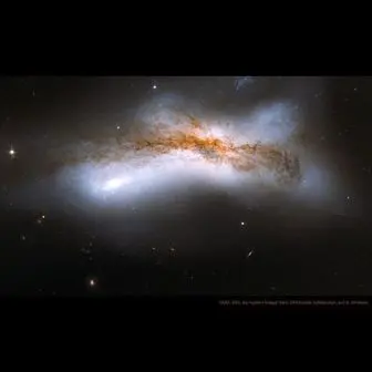تصویری حیرت انگیز از یک خوشه کهکشانی
